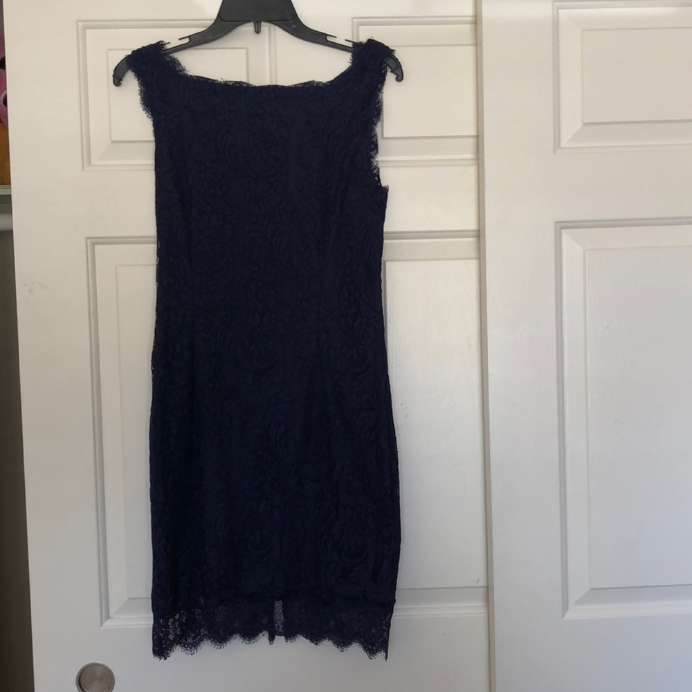 Dark blue laced dress